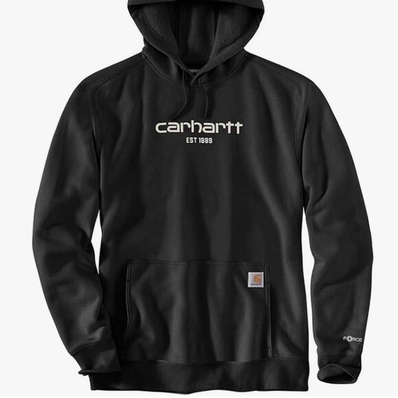 Carhartt Other - Carhartt Men’s Force Logo Hoodie Black Size Small NWT